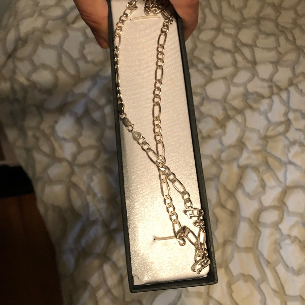 Silver Figaro Necklace